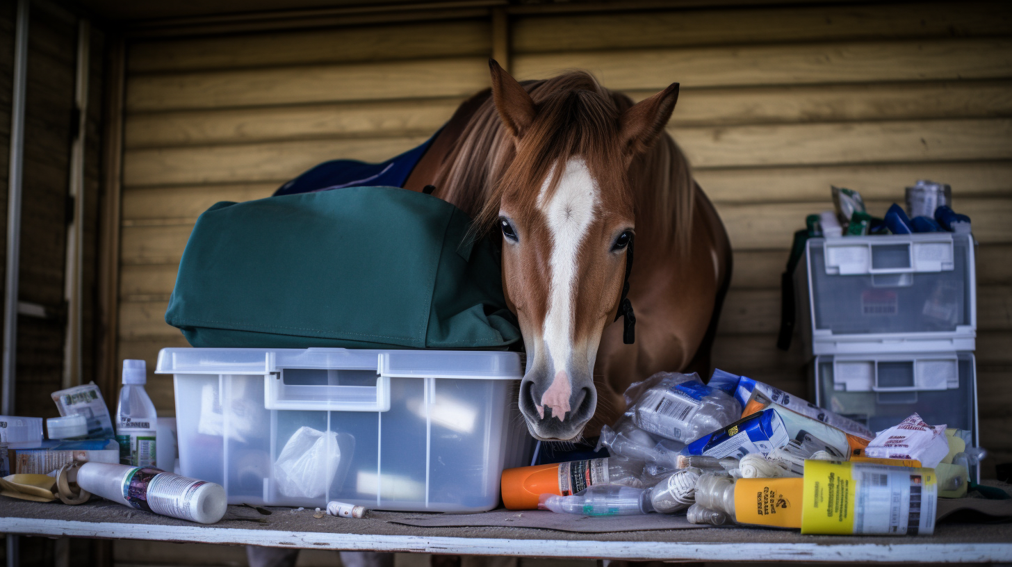 Que doit contenir une trousse de secours pour poney 